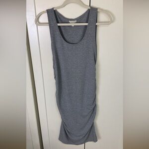 A:Glow Fitted Grey Maternity Dress